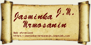 Jasminka Mrmošanin vizit kartica